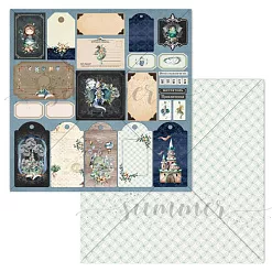 Бумага 30х30 см "Там, где живут драконы. Драконьи письма" (Summer Studio)