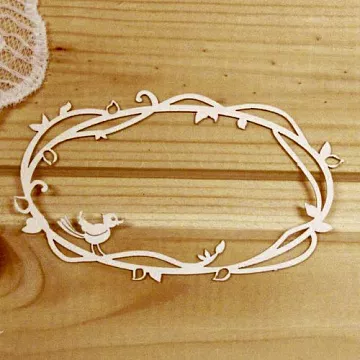 Украшение из чипборда "Рамка 19. Птичка" (Просто небо)