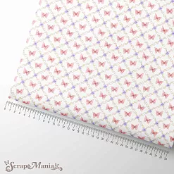 Отрез ткани 75х50 см "Нежные бабочки" (ScrapMania)