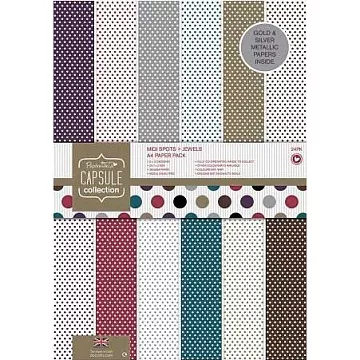 Набор бумаги А4 "Вокруг точек. Природные оттенки", 24 листа (DoCrafts)