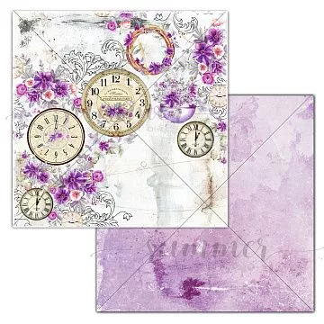 Бумага 30х30 см "Amethyst. Heritage" (Summer Studio)