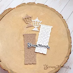 Нож "Усадьба. Кирпичная колонна", 3х6,8 см (ScrapMania)