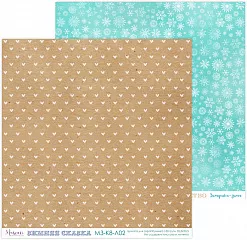 Бумага 30х30 см "Зимняя сказка basic 02" (Muscari)