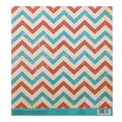 Бумага 20х20 см на клеевой основе "Зигзаги" (АртУзор)