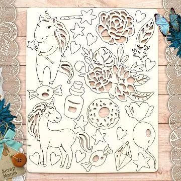Чипборд "Розовые грезы" (ScrapMania)