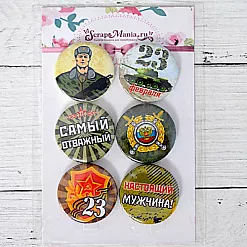 Набор фишек "Настоящий мужчина" (ScrapMania) Набор фишек "Настоящий мужчина" (ScrapMania)