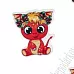 Акриловое украшение "Дракончик красный", 3х2,8 см