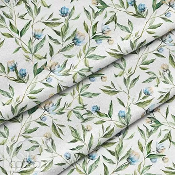 Отрез ткани 79х50 см "Голубой цвет" (Cotton)