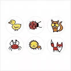 Набор фишек "Детские рисунки. Яркие мечты" (ScrapMania)