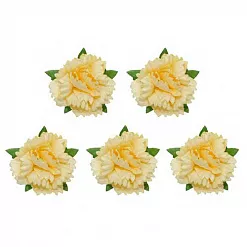 Набор цветов "Гвоздики, желтые", 5 шт  (ScrapBerry's)