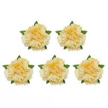 Набор цветов "Гвоздики, желтые", 5 шт  (ScrapBerry's)
