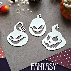 Набор украшений из чипборда "Тыквы 902" (Fantasy)