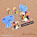 Набор высечек из бумаги "Тридцать восемь попугаев", 21 шт (ScrapMania)