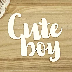 Украшение из чипборда "Cute boy" (Просто небо)