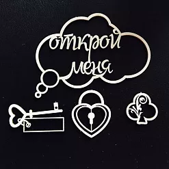 Набор украшений из чибпорда "Открой меня" (Fleur-design)