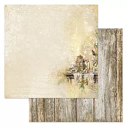 Бумага "Золотой Новый Год. Нарядный стол" (ScrapMania)