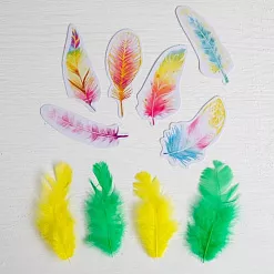 Набор перьев "Яркие краски" (АртУзор)