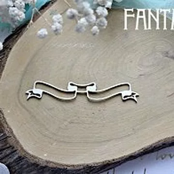 Чипборд "Рамка лента 614", 8,7х1,6 см (Fantasy)