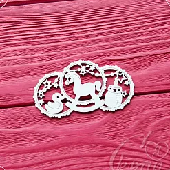 Чипборд "Детский элемент с лошадкой" (LeoMammy)