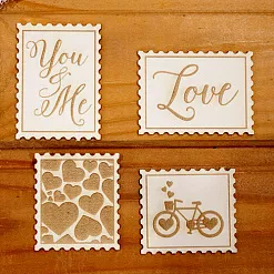 Набор украшений из чипборда "Марки" (Просто небо)