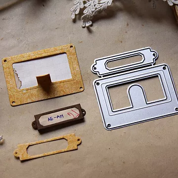 Нож "Картотека", 6х4 см (Scrapfriend)