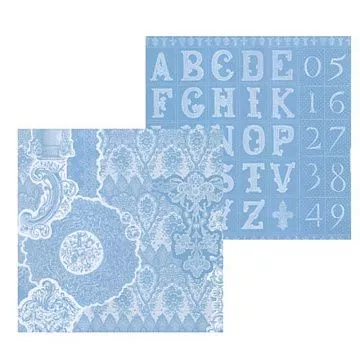 УЦЕНКА Бумага "Алфавит и цифры" (Stamperia)