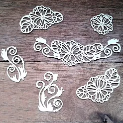 Набор украшений из чипборда "Цветы прима" (Русские Узоры)