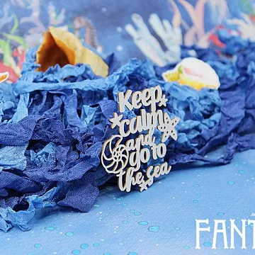 Украшение из чипборда "Keep calm and go to the sea 1497" (Fantasy)