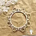Украшение из чипборда "Рамка круглая. Ажурная" (LeoMammy) Украшение из чипборда "Рамка круглая. Ажурная" (LeoMammy)