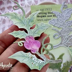 Нож "Падуб с ягодками", 9,5х6,5 см (AgiArt)