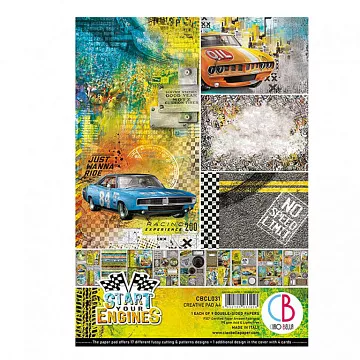 Набор бумаги А4 "Start your Engines", 9 листов (Ciao bella)