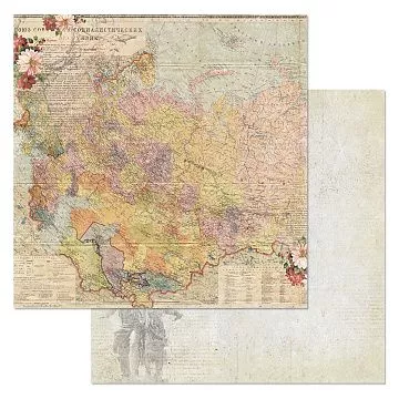 Бумага "СССР. Карта родины" (ScrapMania)