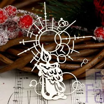 Чипборд "Свеча желаний", 9х6,8 см (Fantasy)