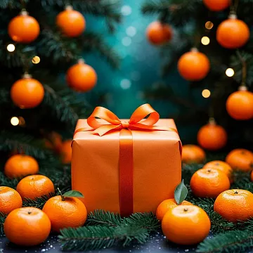 Подарок "Зимний сюрприз 2025. Снежинки-мандаринки" (ScrapMania)