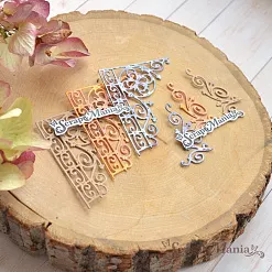 Нож "Королевский декор. Уголки", 5х6,5 см (ScrapMania) Нож "Королевский декор. Уголки", 5х6,5 см (ScrapMania)