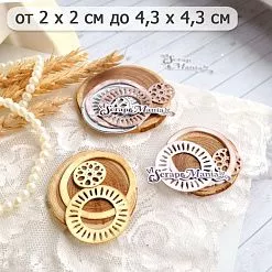 Нож "Декоративный круг", 4,3х4,3 см (ScrapMania)