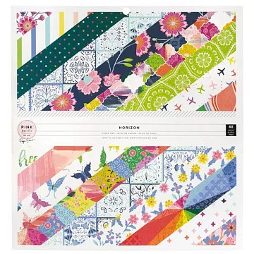 Набор бумаги 30х30 см "Horizon", 48 листов (Pink Paislee)