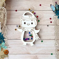 Чипборд "Снеговички. Шейкер. Пингвин мини" (ScrapMania) Чипборд "Снеговички. Шейкер. Пингвин мини" (ScrapMania)