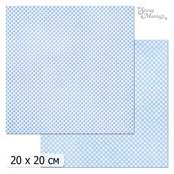 20х20 Бумага "Фономикс. Клетка. Дизайн 9" (ScrapMania)