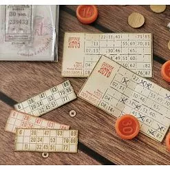 Штамп "Счастливые билеты", 6,9х3,7 см (AgiArt)