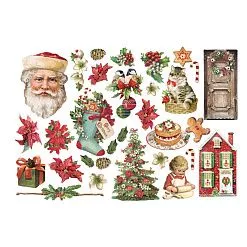 Набор вырубок "Classic Christmas", 30 шт (Stamperia) Набор вырубок "Classic Christmas", 30 шт (Stamperia)