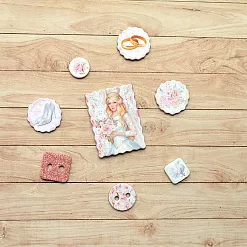 Набор цветного чипборда "Свадебный букет" (ScrapMania) Набор цветного чипборда "Свадебный букет" (ScrapMania)