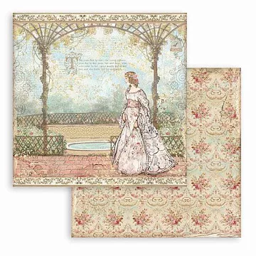 Бумага 30х30 см "Sleeping Beauty. Принцессы" (Stamperia)
