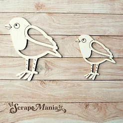 Чипборд "Снеговички. Шейкер. Птичка маленькая" (ScrapMania) Чипборд "Снеговички. Шейкер. Птичка маленькая" (ScrapMania)