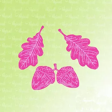 Набор ножей для вырубки "Дубовые листья и желуди" (AgiArt)