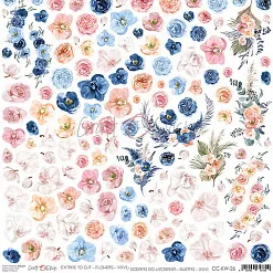 Бумага 30х30 см "Flowers 26. Картинки для вырезания" (CraftO'clock) Бумага 30х30 см "Flowers 26. Картинки для вырезания" (CraftO'clock)