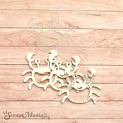 Чипборд "Морячок. Шейкер. Крабик. Маленький" (ScrapMania)