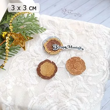 Нож "Спилы дерева. Круглый", 3 см (ScrapMania)