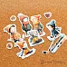 Набор высечек из бумаги "Снежинки-мандаринки", 42  шт (ScrapMania)