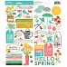 Набор наклеек 33х14 см "Весна!" (Pebbles)